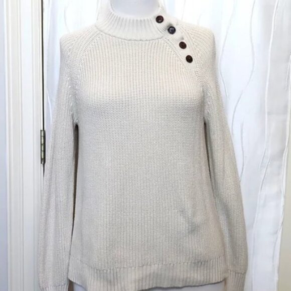 J. Crew Sweaters - J. Crew Cream Knit Crewneck Pullover Sweater